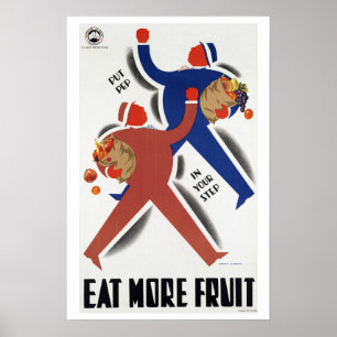 Ät mer frukt ~ Vintage Australien Travel Poster
