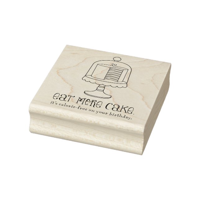 Ät mer kummeldagstidning Rubber Art Frimärke Stämpel (Stämpel)