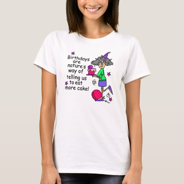 Ät mer kummelfödelsedag Humor Tee Shirt (Framsida)