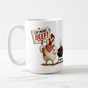 Ät mer nötkött! Kyckling Kaffemugg