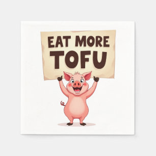 Ät Mer Tofu – Grisens Protestservett Pappersservett
