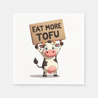 Ät mer tofu - Kokprotestnapkin Pappersservett