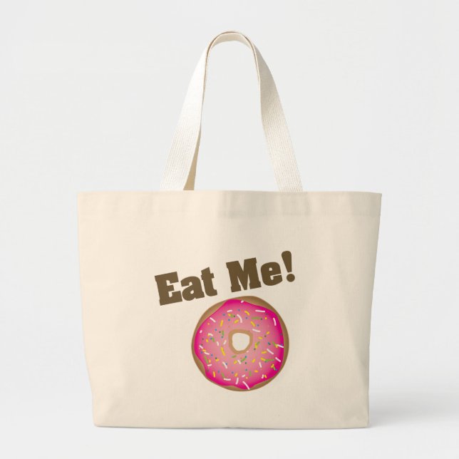 Ät mig! Bag - Rosa Jumbo Tygkasse (Framsidan)
