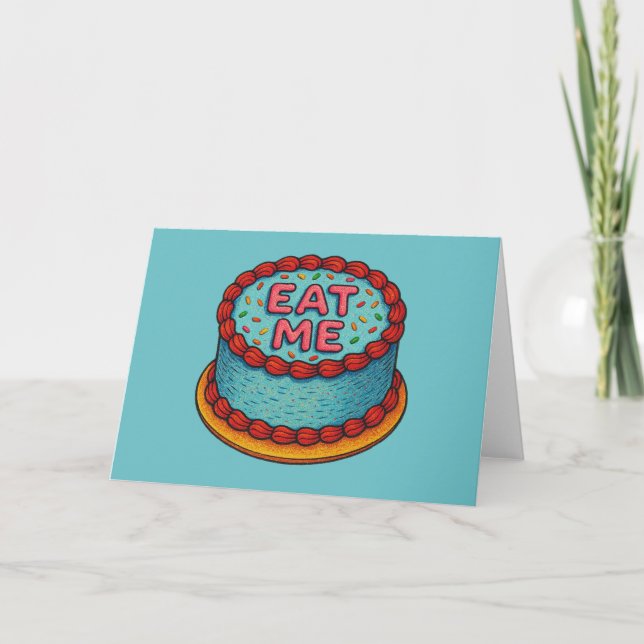 Ät mig Cake Kort (Framsida)