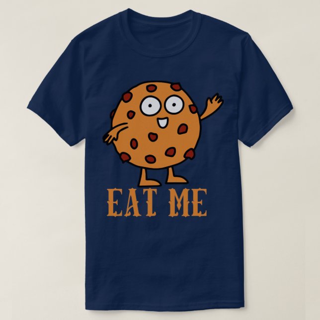 Ät mig cookie älskare t shirt (Design framsida)