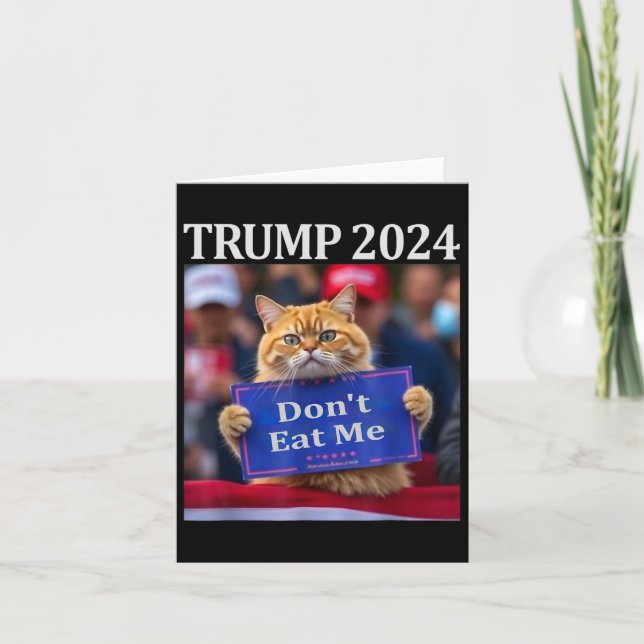 Ät mig inte katter för trumman 2024 kort (Framsida)
