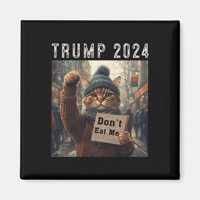 Ät mig inte katter för trumman 2024 magnet (Framsidan)