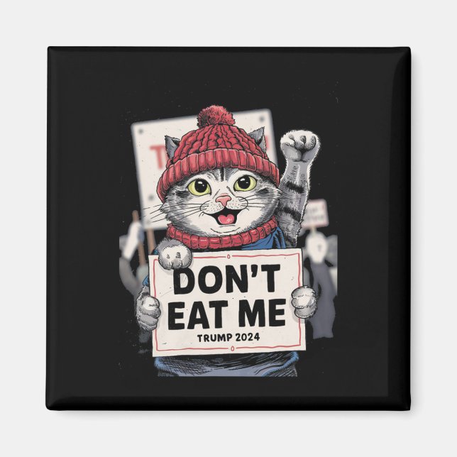 Ät mig inte katter för trumman 2024. magnet (Framsidan)