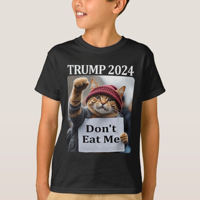 Ät mig inte katter för trumman 2024 t shirt (Framsida)