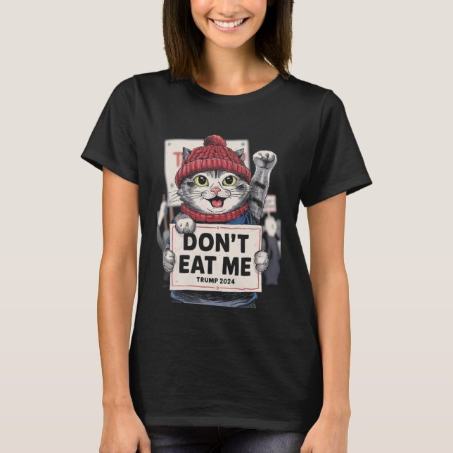 Ät mig inte katter för trumman 2024. t shirt (Framsida)