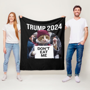 Ät Mig Inte Katter För Trump 2024 Fleecefilt