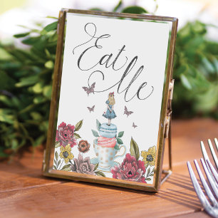 Ät mig Vintage Alice i Wonderland Tea Party Poster