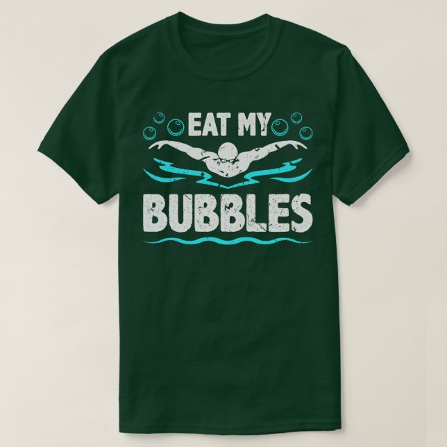 Ät min Bubbles Swimmer-Simma T Shirt (Design framsida)