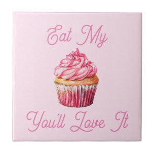 Ät min muffin Ceramic Tile Kakelplatta