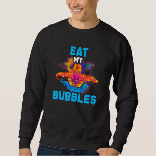 Ät mina bubblor, fin Swimming Swimmer Lång Ärmad Tröja