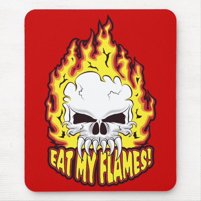 Ät mina flammar Skull Musmatta (Framsidan)
