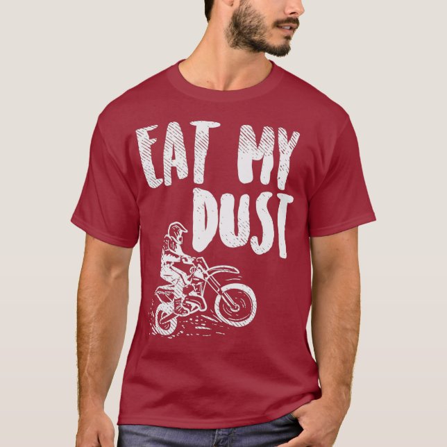 Ät mitt dammsugare, Bike Motocross motorcykelspår T Shirt (Framsida)