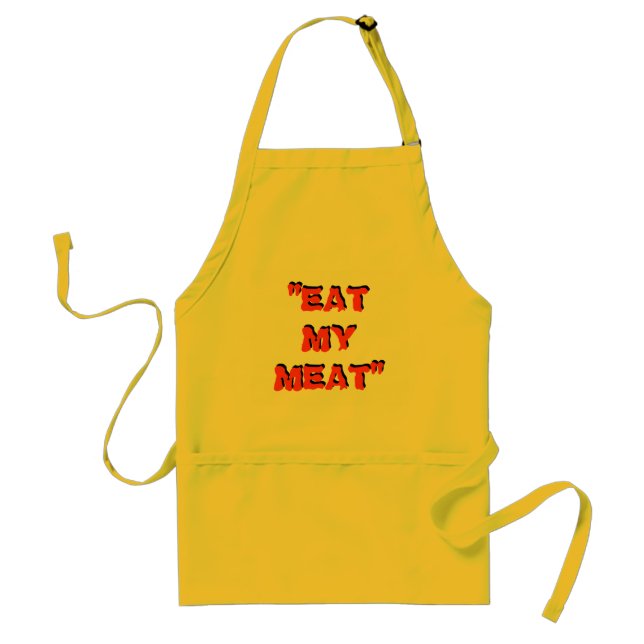"ÄT MY KÖTT" APRON $19,95 FÖRKLÄDE (Framsidan)