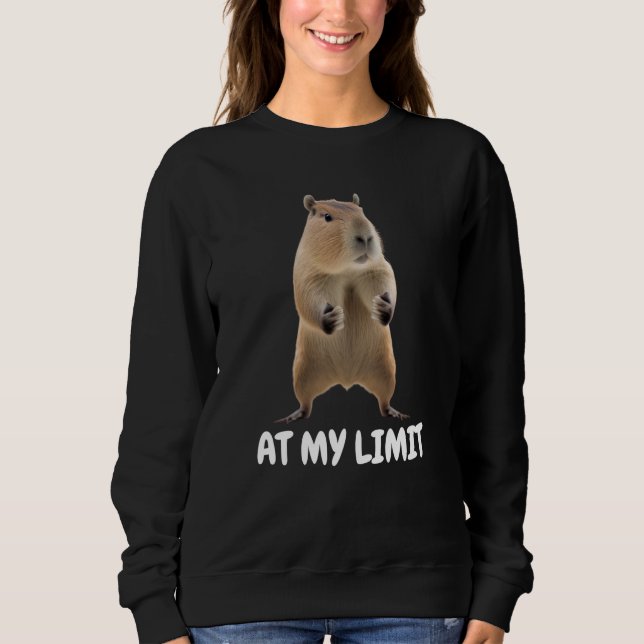 At My Limit Angry Capybara T Shirt (Framsida)