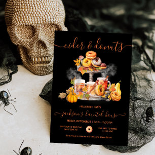 Ät och nötter Hösten Halloween fest Inbjudningar