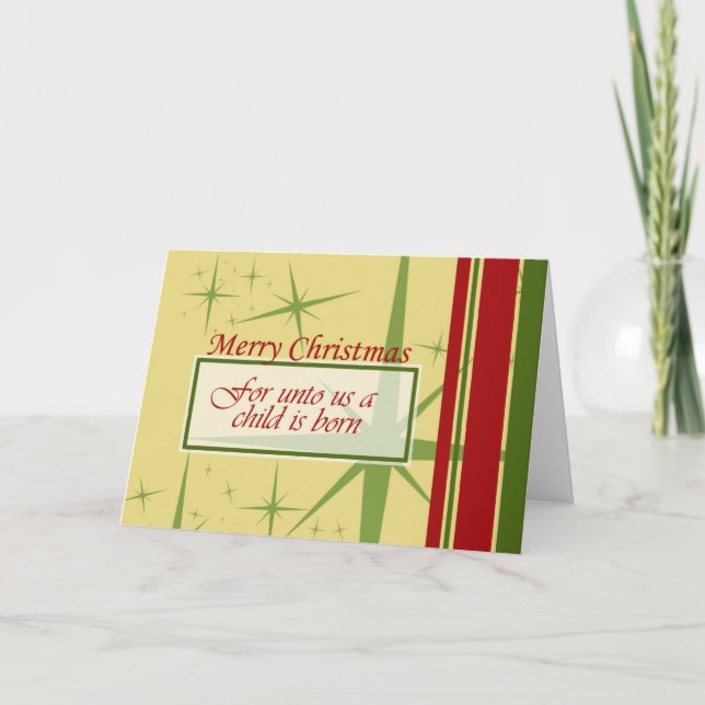 Åt oss ett barn föds helgkort (Framsida)