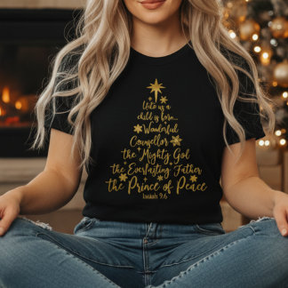 "Åt oss ett barn föds" Julgran T Shirt