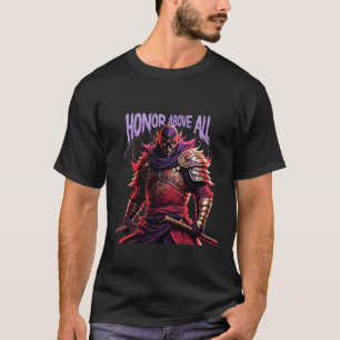 Ät över all T-Shirt-Anime Samurai Warrior Art T Shirt