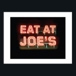 Ät på Joe's-Print Poster<br><div class="desc">En måste vara med för din hemdekanter. Det är amerikanskt.</div>