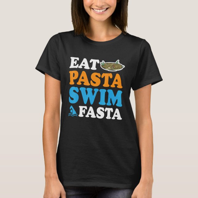 Ät Pasta Simma Fasta T Shirt (Framsida)