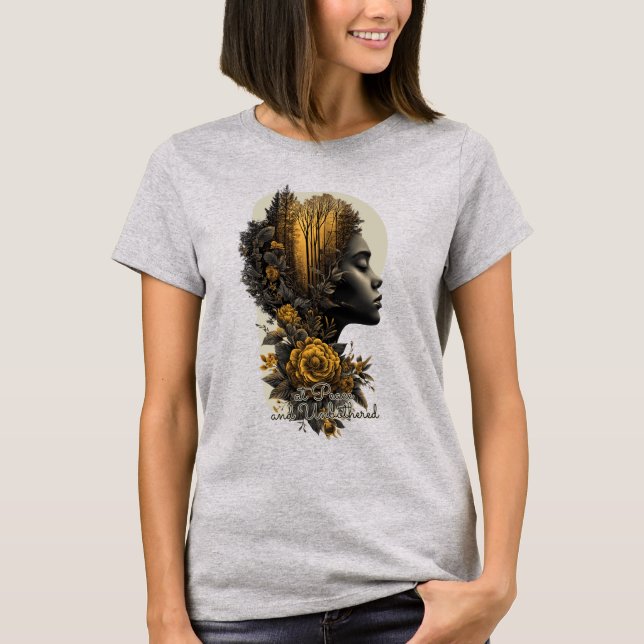 At Peace and Unbothered - Premium Graphic Tee  (Framsida)