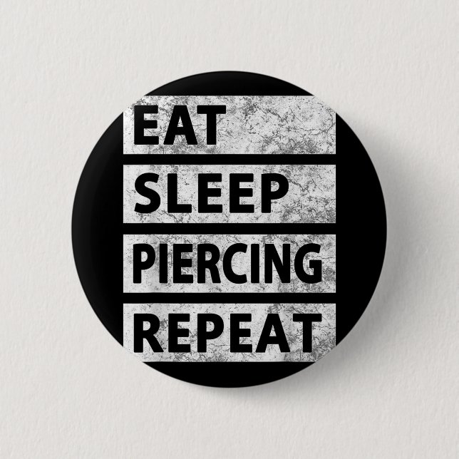 Ät Piercing i viloläge Upprepa lustig Piercing Knapp (Framsida)