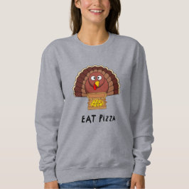 Ät Pizza med Thanksgiving Turkiet T Shirt