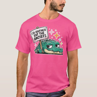 Ät racisterna Alligator - Feminist Gift Classic T Shirt