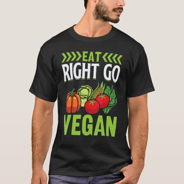 Ät Rätt Bli Vegan T Shirt (Framsida)