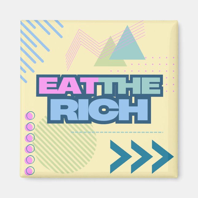 Ät Riken 90-talets Vibe Magnet (Framsidan)