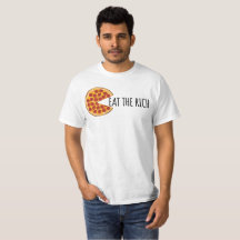 Ät Riken - Lustigt socialistiskt Pizza T-Shirt