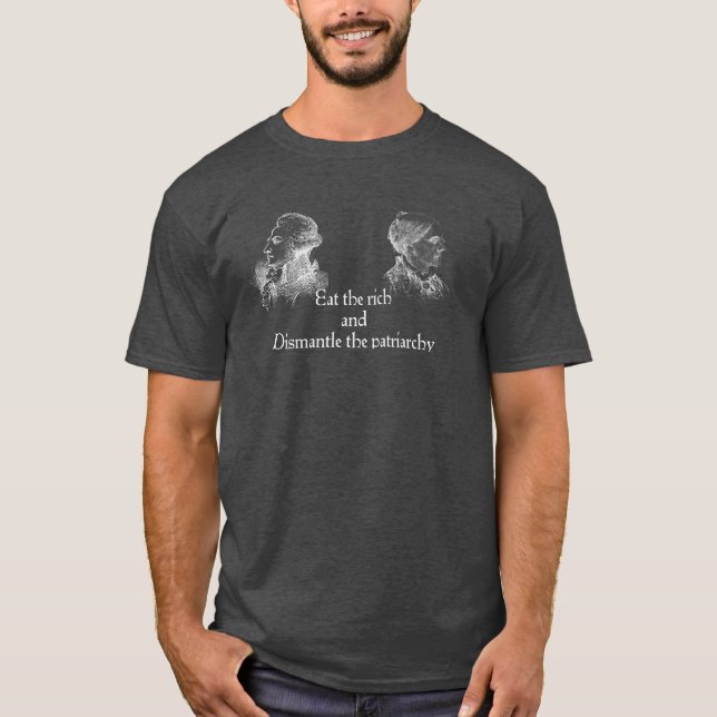 Ät riken och demontera patriarkin t shirt (Framsida)