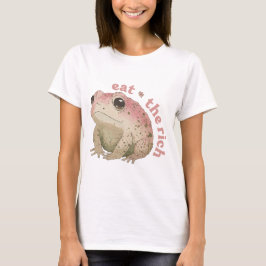 Ät riken - rosa groda t shirt