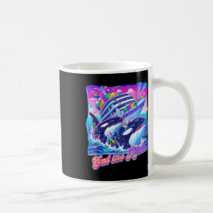 Ät Riken Whale 90s Orca Funny Whale Animal Yac Kaffemugg