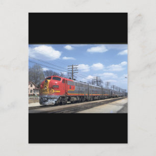 AT&SF EMD F-7 #342_Tåg Vykort