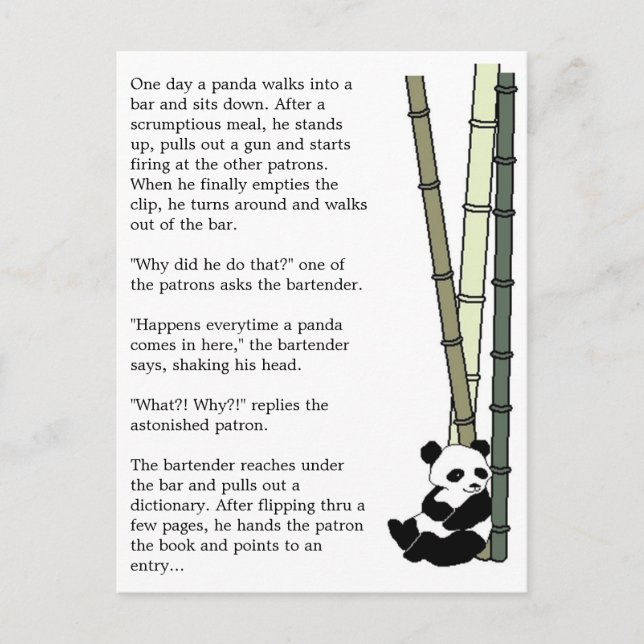 "Ät skott och Löv" Vykort (Framsida)