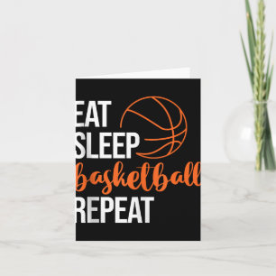 Ät Sla Basketball Upprepa Kul Sport Motivation D Kort