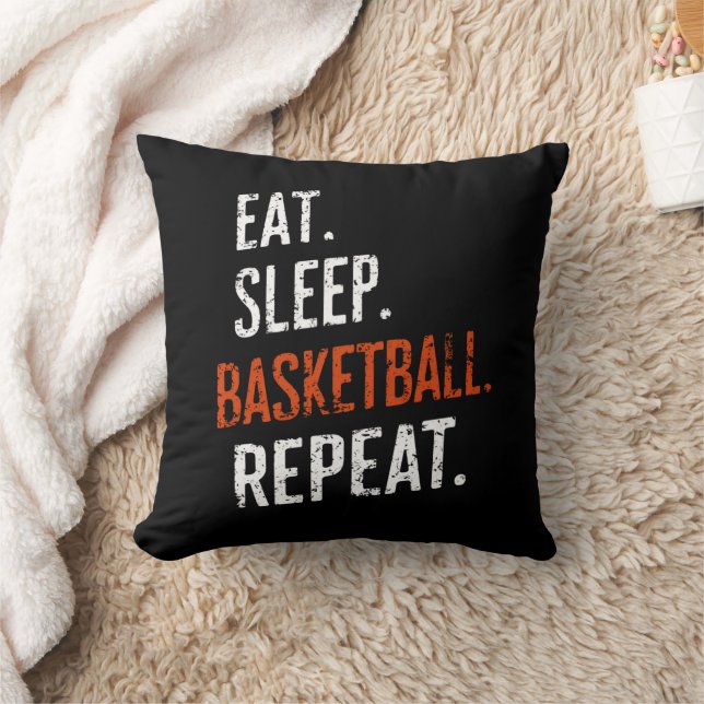 Ät Sla Basketball Upprepa Retro Vintage Kudde (Filt)