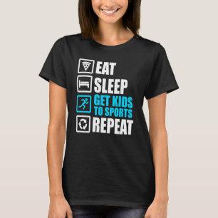 Ät Sla Gå Barn Till Sport Upprepa Sport T Shirt