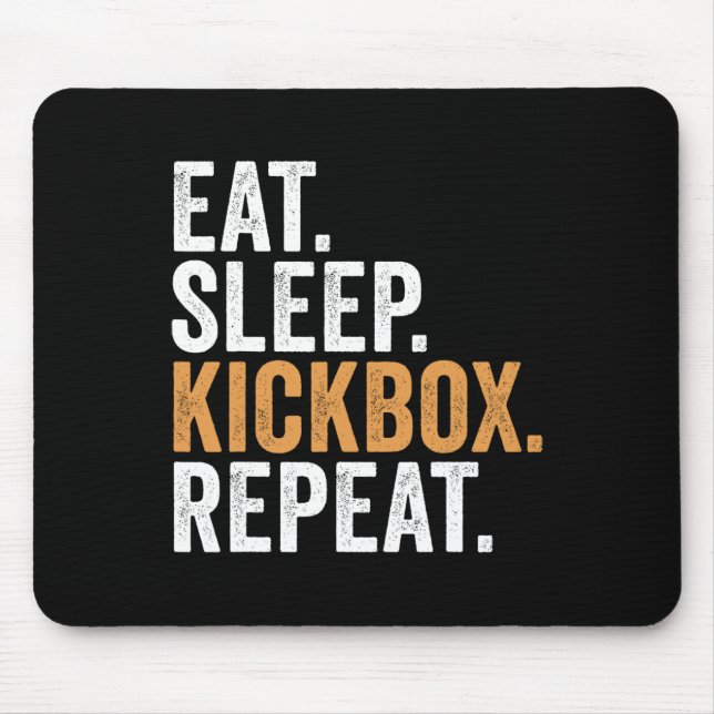 Ät Sla Kickboxa Upprepa Rolig Kickboxning  Musmatta (Framsidan)