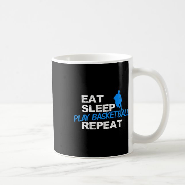 Ät Sla Play Sketll Upprepa  Kaffemugg (Höger)