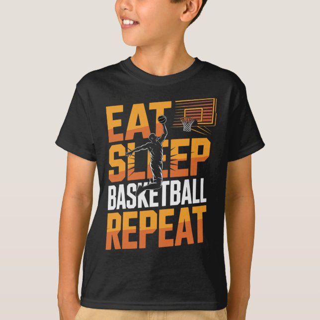 Ät Sla Skissa Upprepa  T Shirt (Framsida)