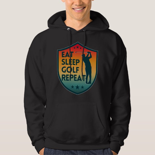 ÄT SLEEP GOLF REPETERAR HOODIE (Framsida)