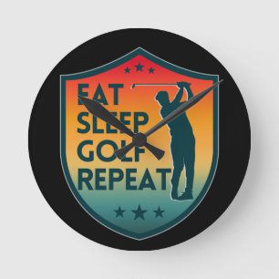 ÄT SLEEP GOLF REPETERAR RUND KLOCKA