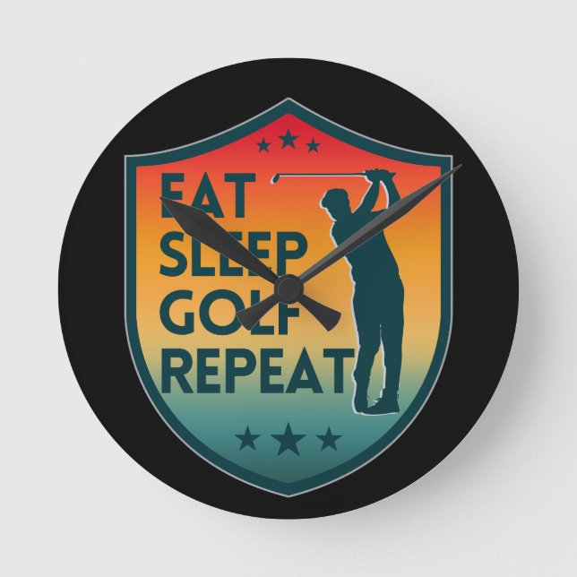 ÄT SLEEP GOLF REPETERAR RUND KLOCKA (Framsida)